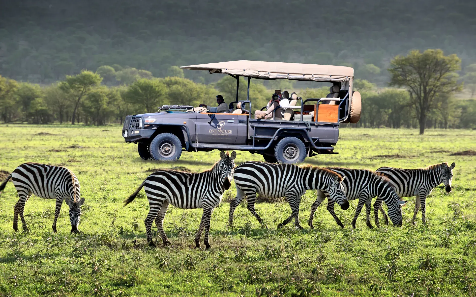 A photo safari through the Serenegti with One Nature Mara River.