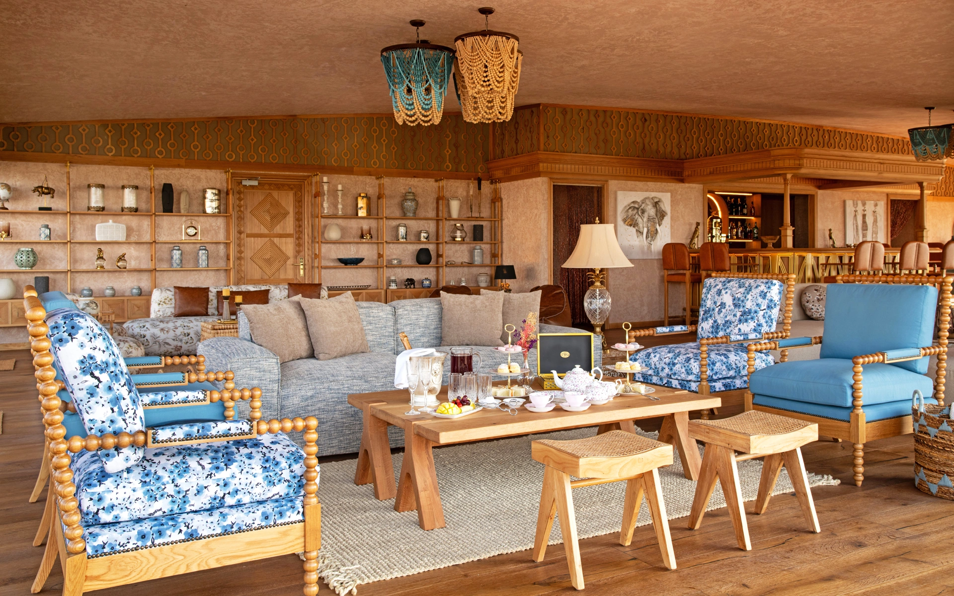The main guest area at One Nature Mara River in Northern Serengeti.