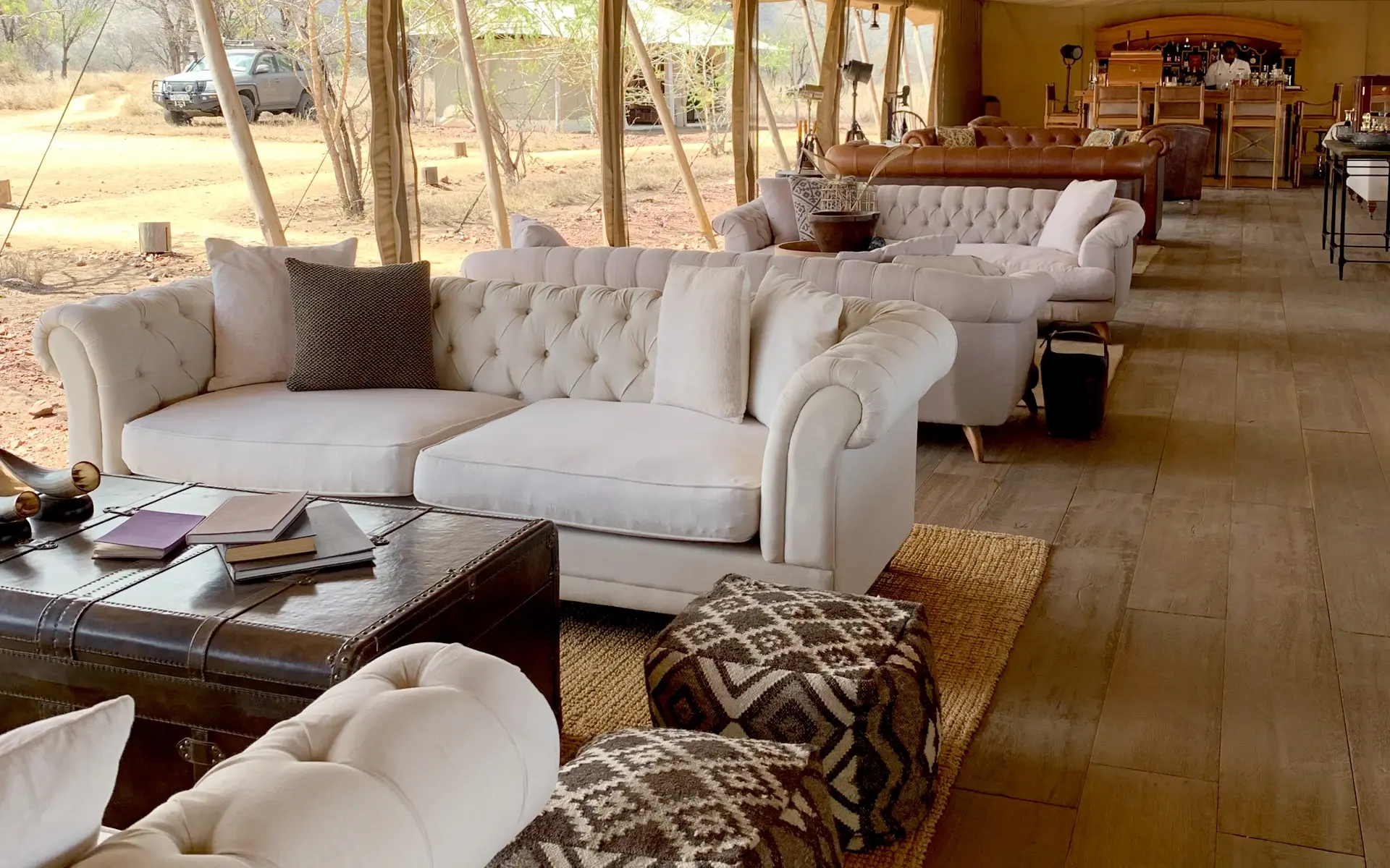Couches at the Lounge and Bar at One Nature Nyaruswiga