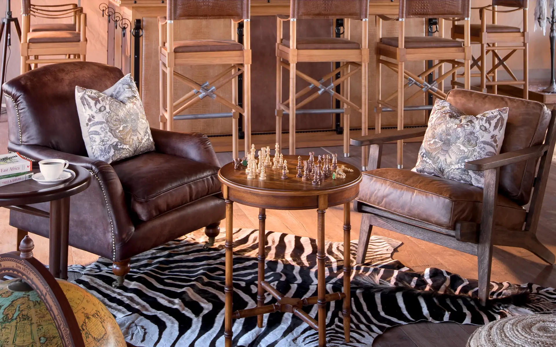 Chess Set in the lounge