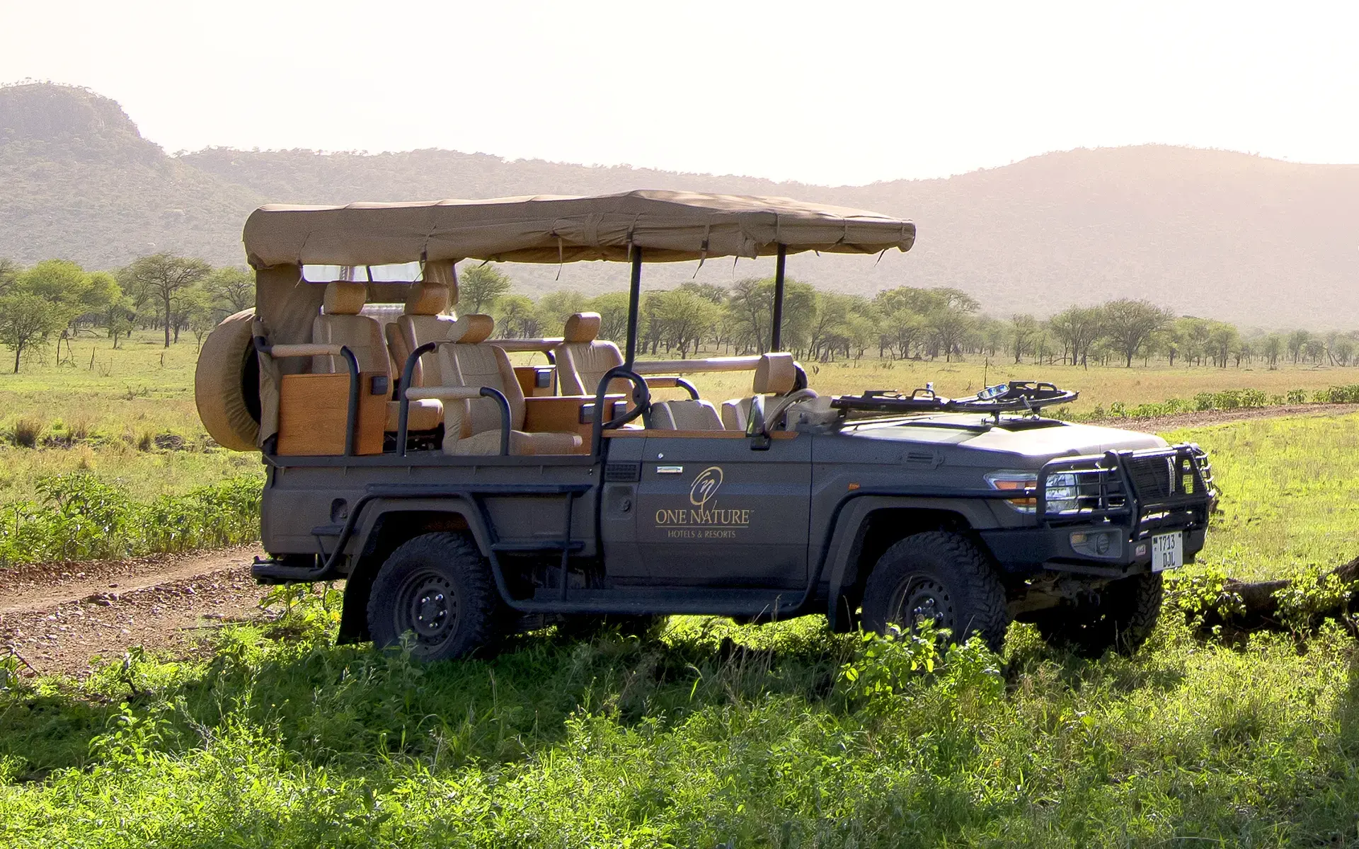 Luxurious Open Safari Vehicle at One Nature Mara River.
