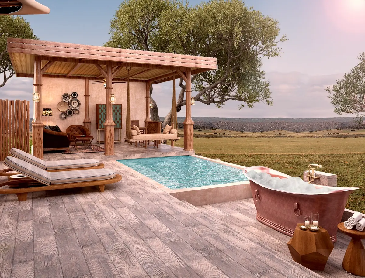 Private Sundeck at One Nature Mara