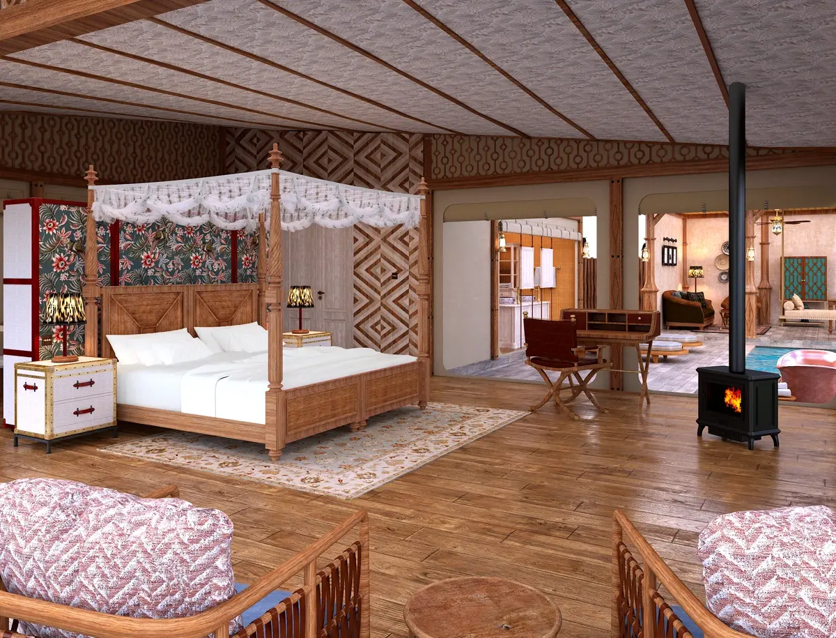 An ultra-spacious one-bedroom villa at One Nature Mara River in the Serengeti