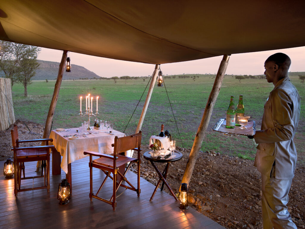 Romantic Getaway to an Intimate private dinner for two in the Serengeti.