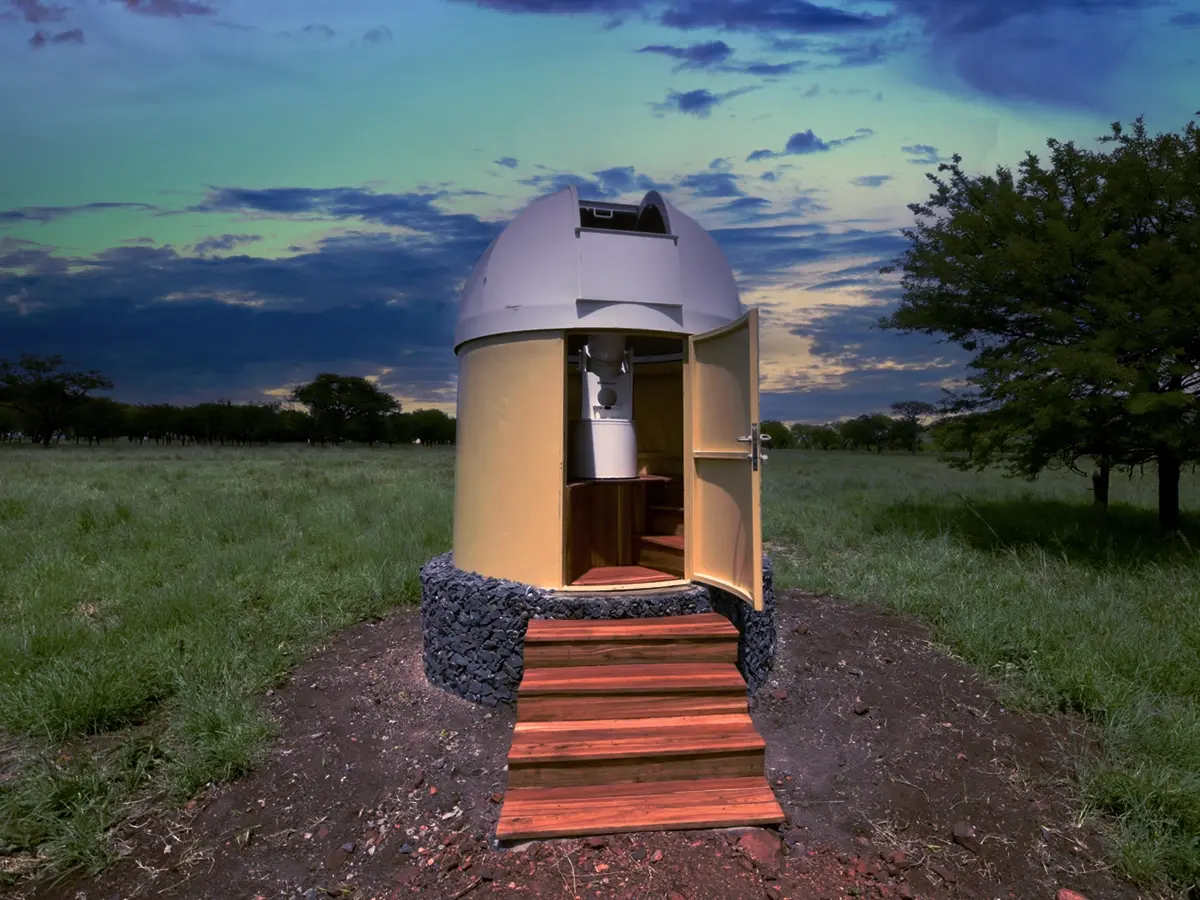 Telescope at One Nature Nyaruswiga's Astral Observatory