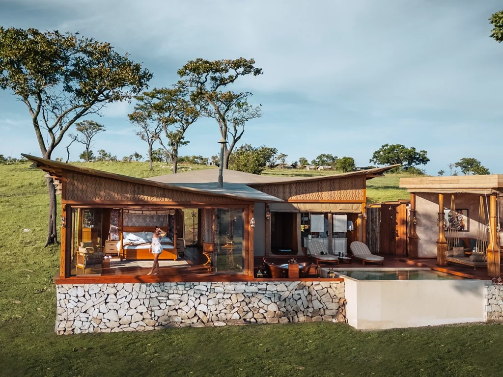 Beautiful One Nature Lodges nestled in the heart of Serengeti National Park.